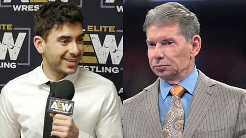 Tony Khan (Left) and Vince McMahon (Right)