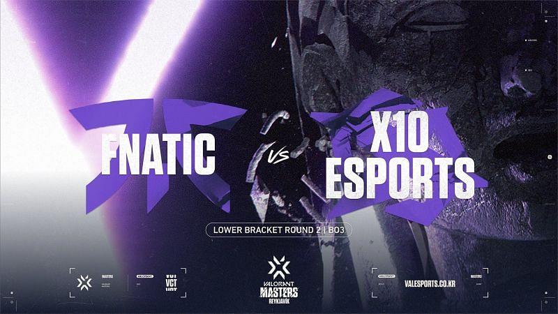 Fnatic ends X10 Esports&#039; journey in the Valorant Champions Tour Masters Reykjavik (Image via Valorant Champions Tour KR/Twitter)