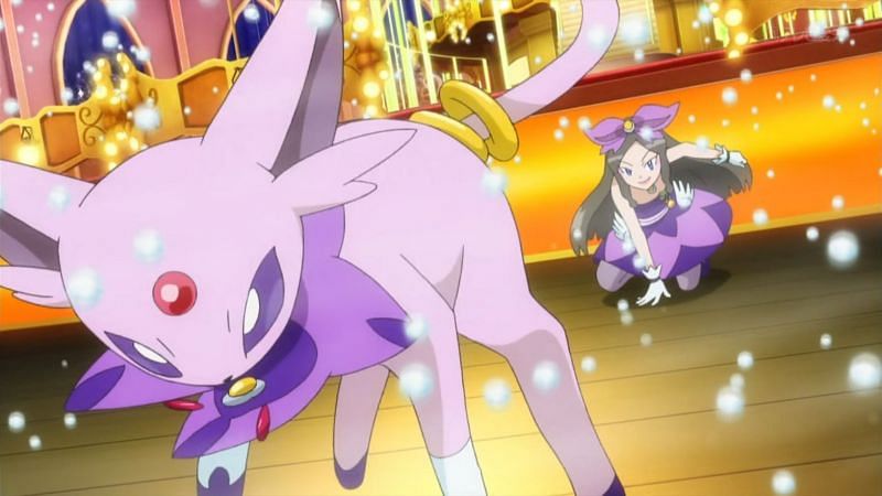 Espeon in the anime (Image via The Pokemon Company)