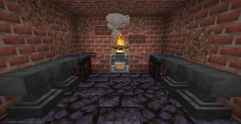 Use blast furnace for minor decorations (Image via Minecraft)