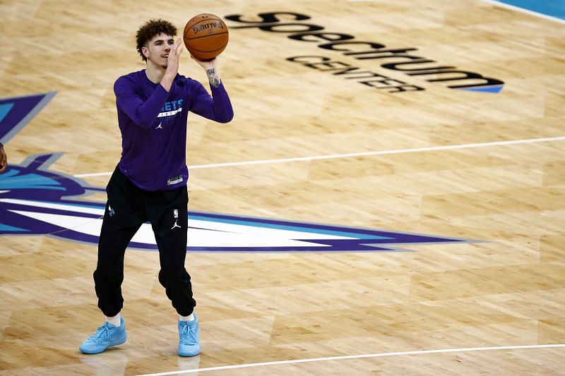 LaMelo Ball with the Charlotte Hornets