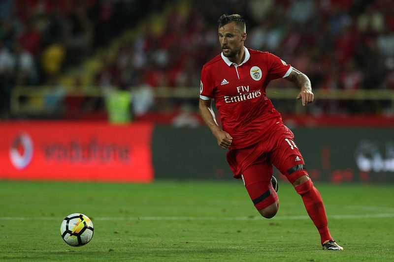 Benfica&#039;s Seferovic in SuperTaca action