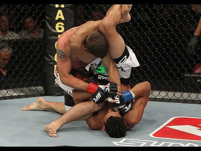 Darren Elkins fell to Charles Oliveira in the Brazilian&#039;s UFC debut in 2010.
