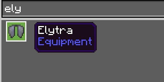 How to put on Elytra in Creative Mode