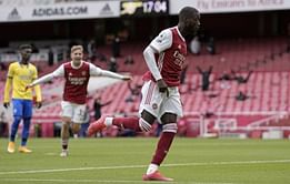 Nicolas Pepe helps Arsenal finish season on a high despite missing out on Europe