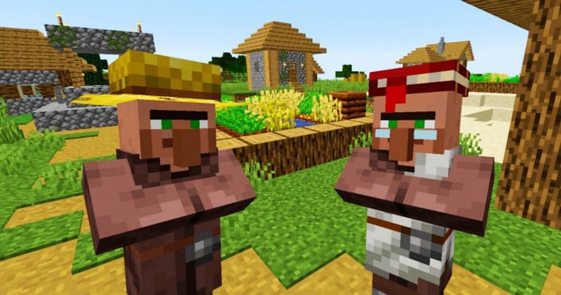 Villagers in Minecraft (Image via thegamer)