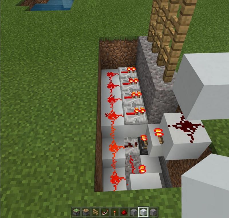 Creating a trail of Redstone dust 