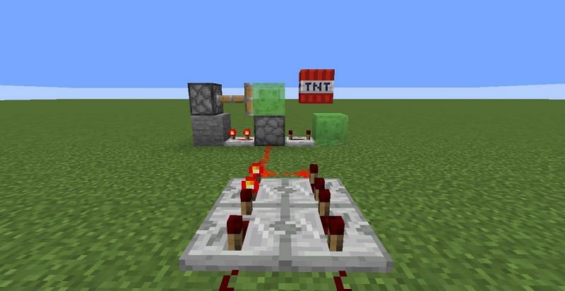 how to make tnt launcher in minecraft pe