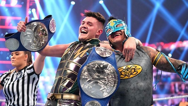 Dominik and Rey Mysterio won the SmackDown Tag Team Championships