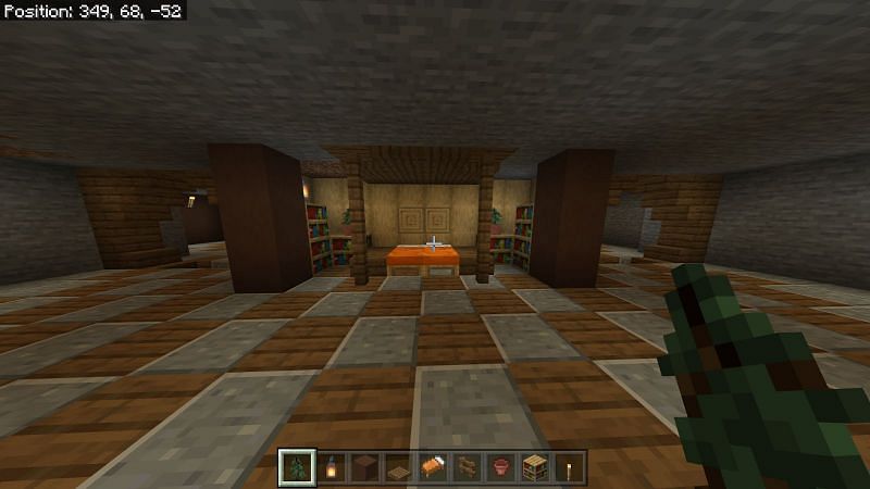 Making bedroom in the Hobbit Hole Minecraft