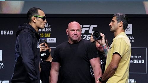 Tony Ferguson (left) and Beneil Dariush (right)