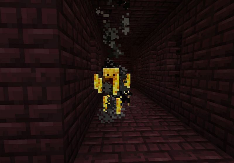 Blaze floating above the ground (Image via es.Minecraft.wikia)