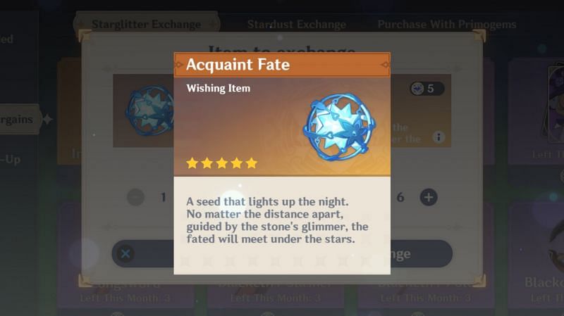 Acquaint Fate can be used on the Standard Banner