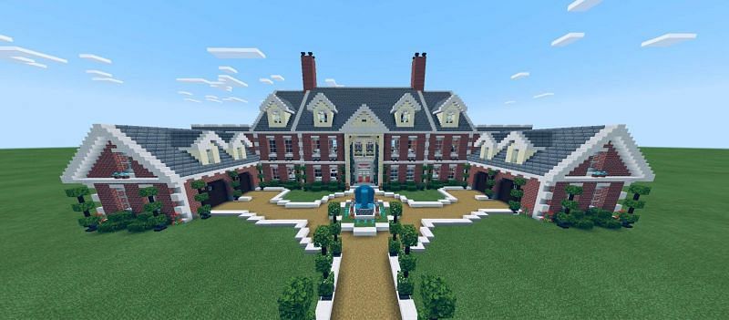 Minecraft Mansion (Image via Amino Apps)