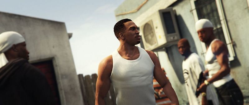 There are several good character mods to download for GTA 5, including a CJ one (Image via GTA5-mods.com)