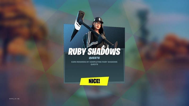 The Fortnite Ruby skin is a PC-exclusive skin for now (Image via Epic Games)