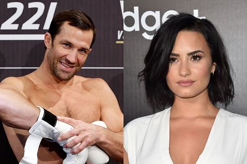 Luke Rockhold (Left); Demi Lovato (Right)