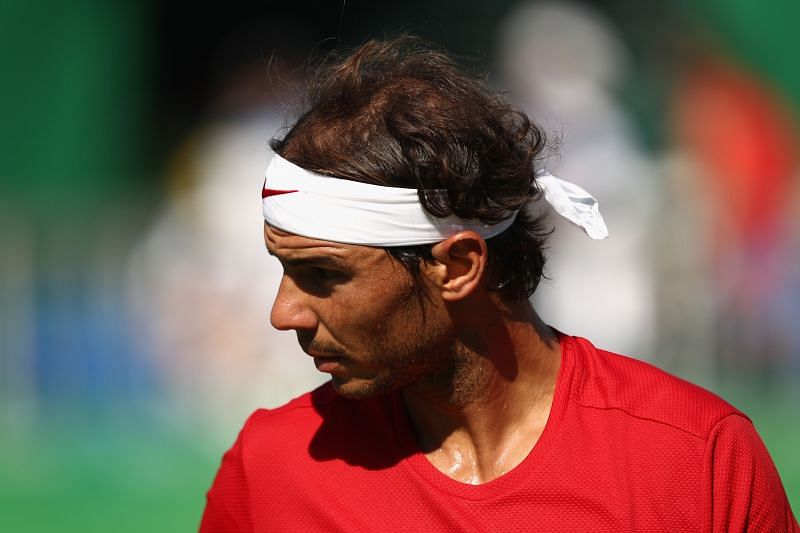 Rafael Nadal during the 2016 Olympics