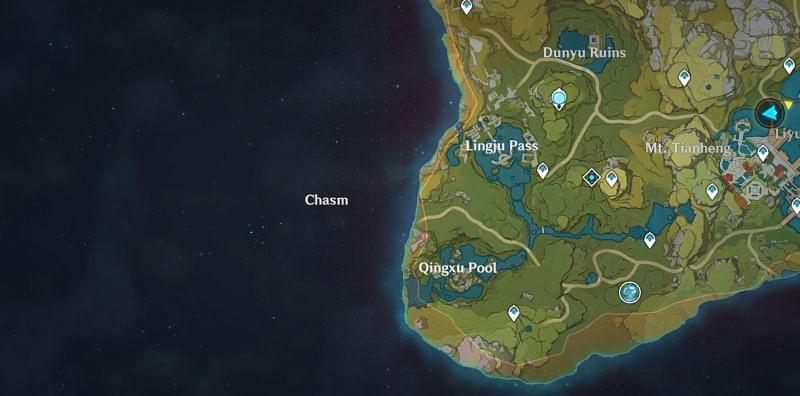 The Chasm region update may not arrive in Genshin Impact in 2021 (Image via u/hecate030)