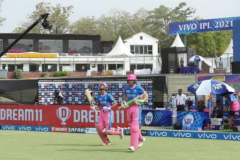 Yashasvi Jaiswal opens the innings for RR with Jos Buttler. (Image Courtesy: IPLT20.com)