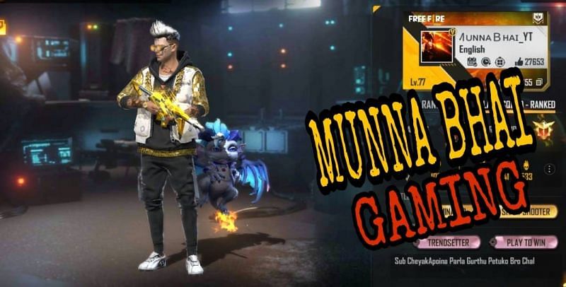 Munna Bhai Gaming की Free Fire ID 