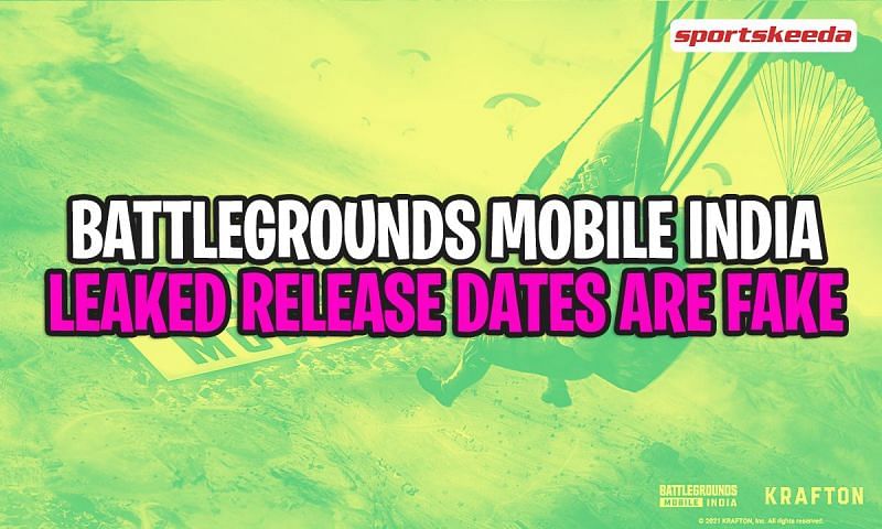 There&#039;s a lot of news online regarding PUBG Mobile India&#039;s &quot;leaked release dates&quot; (Image via Sportskeeda)