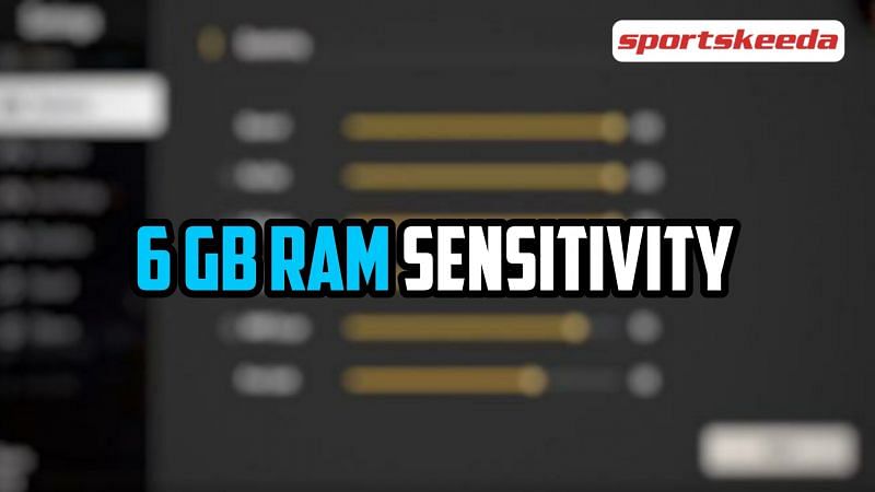 Free Fire sensitivity settings for 6 GB RAM devices (Image via Sportskeeda)