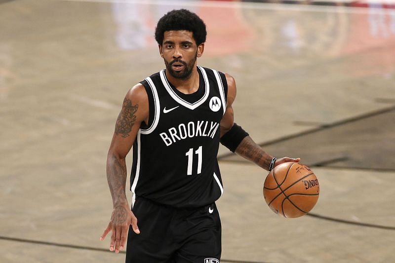Kyrie Irving (#11) of the Brooklyn Nets has a love-hate relationship with fans and media.