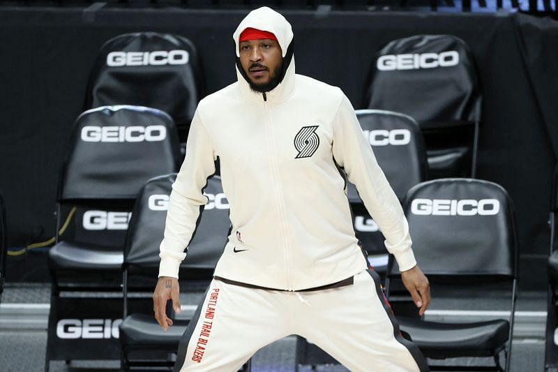 Carmelo Anthony made four of his eight three-pointers in Game 1.
