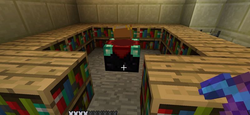 An Enchanting Table, which is essential for every underground bunker (Image via minecraftforum)