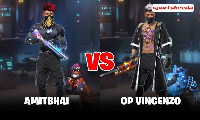 Amitbhai and OP Vincenzo in Garena Free Fire
