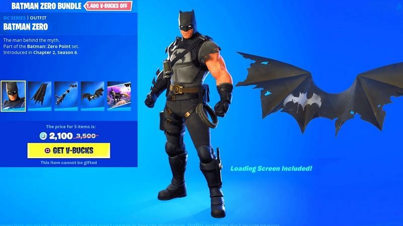 The Batman Zero Point Fortnite Skin in Season 6 (Image via YouTube)