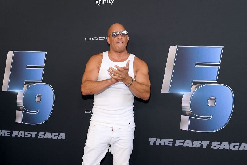 Vin Diesel at the &ldquo;The Road to F9&rdquo; Global Fan Extravaganza (Image via Dia Dipasupil/Getty Images)