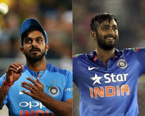 Vijay Shankar (L) and Ambati Rayudu