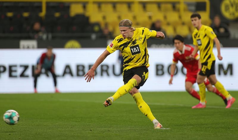 BVB superstar Erling Haaland. (Photo by Friedemann Vogel - Pool/Getty Images)
