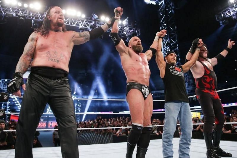 The Undertaker, Triple H, Shawn Michaels, Kane
