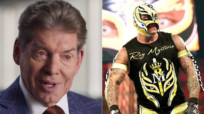 Vince McMahon and Rey Mysterio