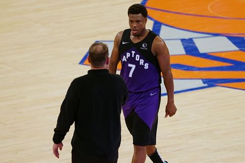 Toronto Raptors leader Kyle Lowry with head coach Nick Nurse