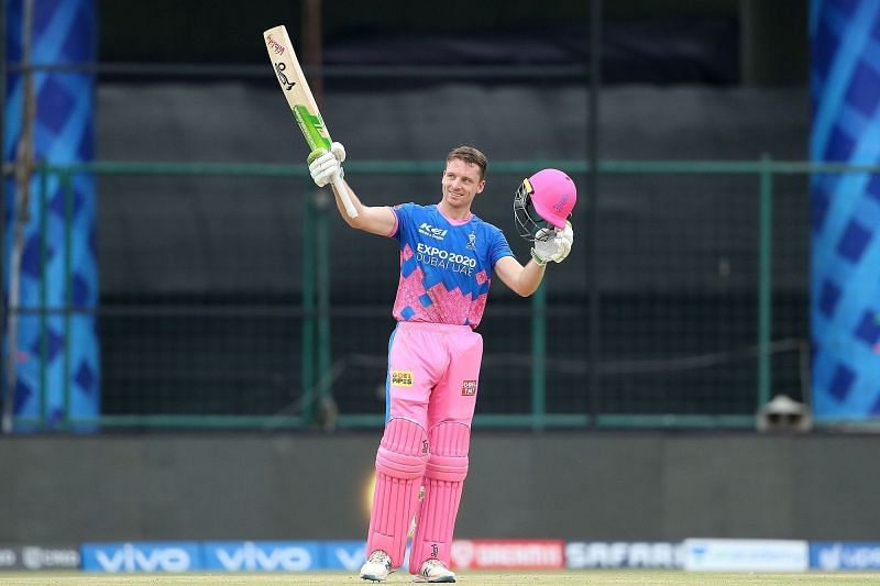 Jos Buttler scored his maiden T20 century against the Sunrisers Hyderabad in Match 28 of IPL 2021 (Image Courtesy: IPLT20.com)