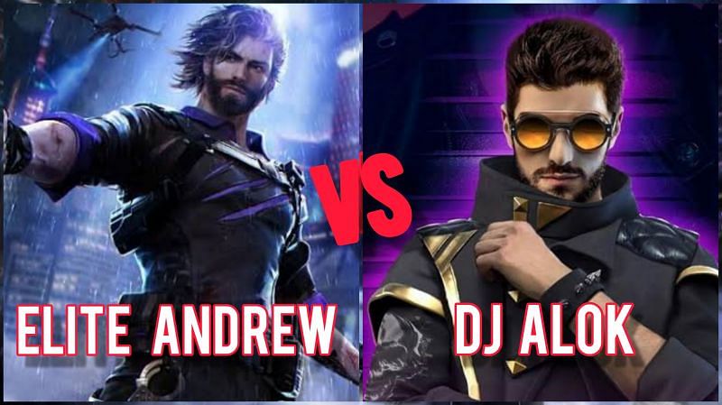 Comparing Elite Andrew and DJ Alok in Free Fire