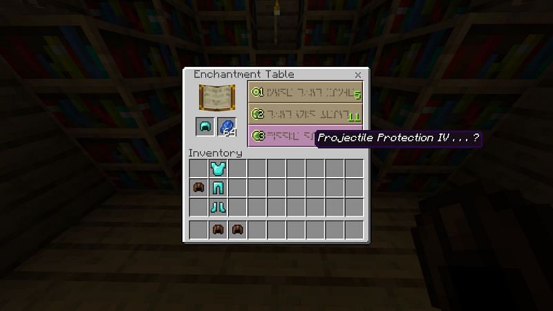 How to Get Protection in Minecraft using Enchantment Table