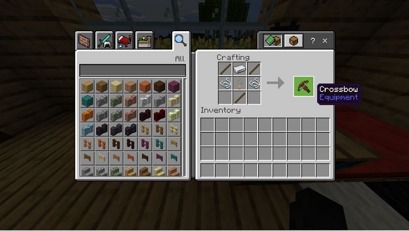 make a &lt;span class=&#039;entity-link&#039; id=&#039;suggestBtn-29&#039;&gt;crossbow&lt;/span&gt; with string in Minecraft
