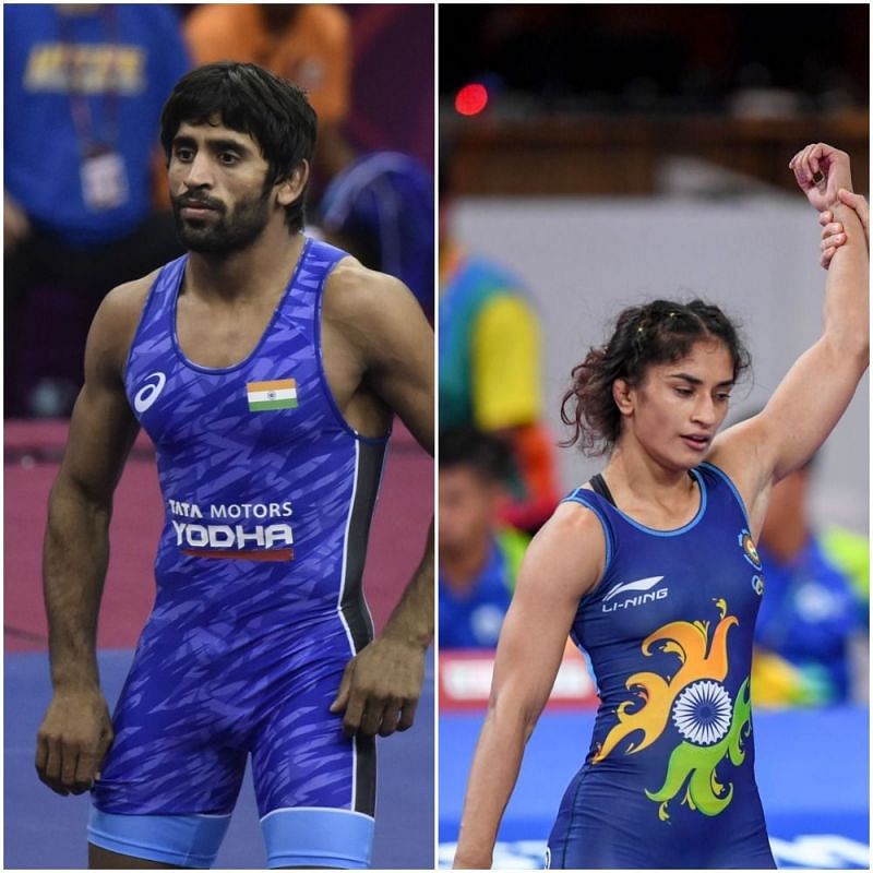 Bajrang Punia and Vinesh Phogat are among the top Indian medal hopefuls in wrestling at Tokyo Olympics.
