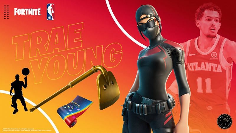 The Trae Young Fortnite locker bundle is all set to go live after the Fortnite 16.50 update (Image via Epic Games)