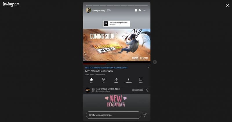 A snippet of Snax Gaming&#039;s Instagram story