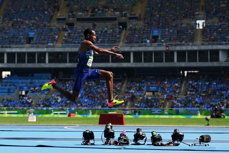Two-time Olympic champion Christian Taylor has ruptured his Achilles tendon last month