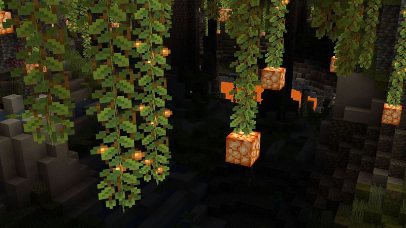  Cave vines possess a myriad of interesting features and unique quirks in Minecraft (Image Credit: Reddit.com)