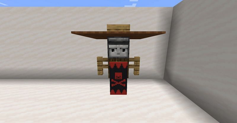 A scarecrow (Image via Minecraft Designs)