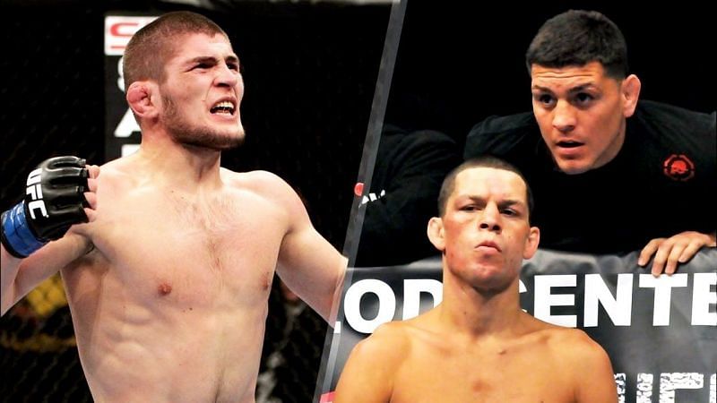 Khabib Nurmagomedov and the Diaz brothers