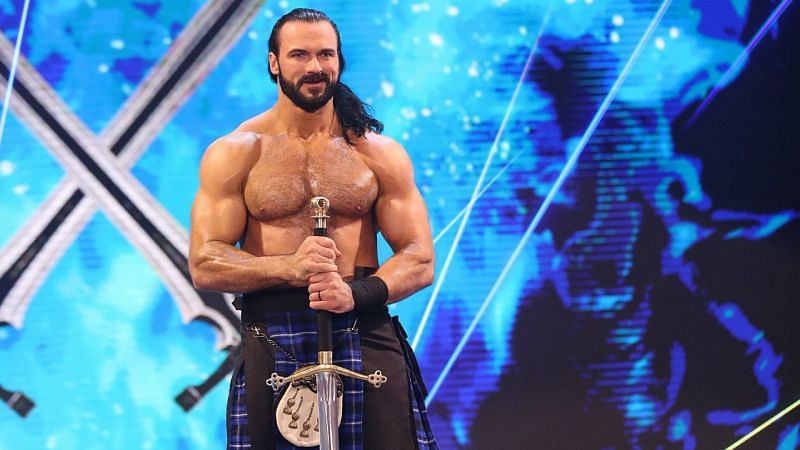 Drew McIntyre and a sword.